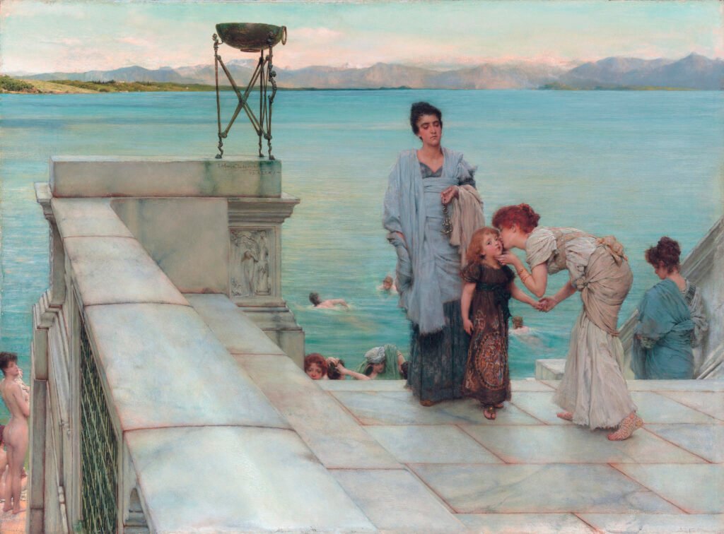 a kiss, by lawrence alma tadema