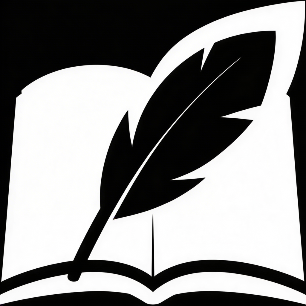 freepik make img1 book white and quill black dont add anyt 54847